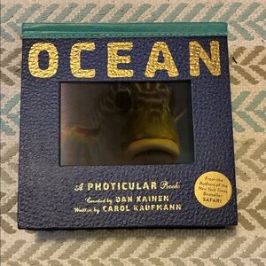 Ocean Photicular Book by Dan Kainen - Blue and Gold